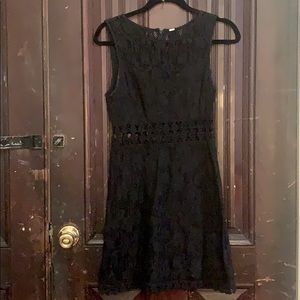 Free People Black lace dress